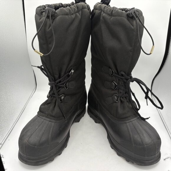 Sorel Glacier NM1042-010 Waterproof Warm Insulated Winter Boots Black Men Sz 12 - Picture 10 of 10